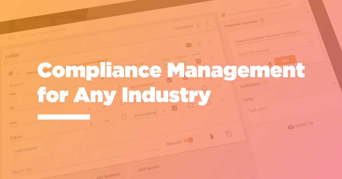 Supplier Compliance Management