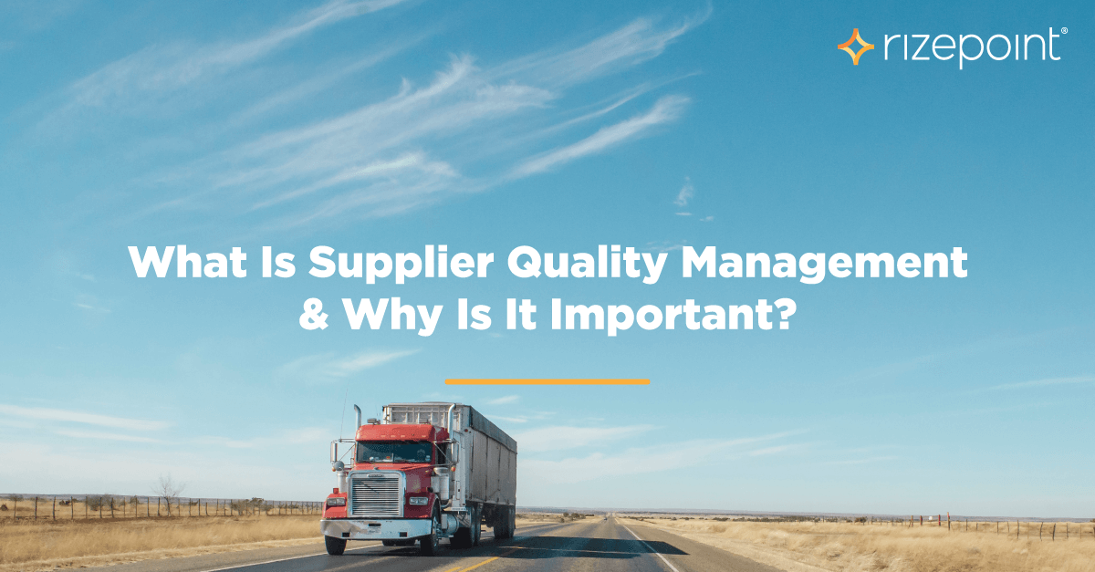Supplier Quality Management