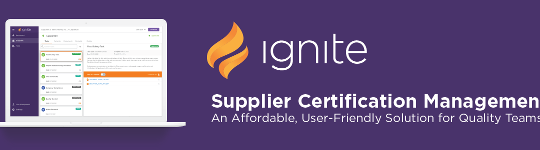Supplier Certification Management: A New Year’s Resolution That’s Easy to Keep